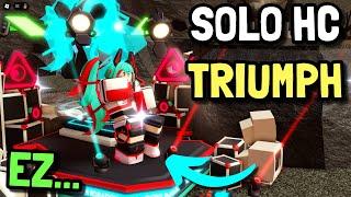 SOLO HARDCORE TRIUMPH WITH DJ BOOTH // DOUBLE SUPPORT | Roblox Tower Defense Simulator TDS