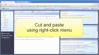 Advanced Editing - How to cut / copy / paste text