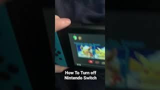 How To Turn Off Nintendo Switch #shorts