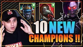  10 NEW CHAMPIONS REVEALED !! And They Look INSANE !!  Raid Shadow Legends (Test Server)