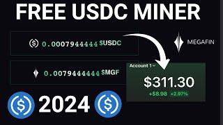 Free USDC MINER 2024 - Earn Unlimited USDC and $MGF Tokens To Your Wallet