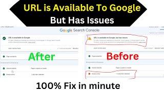 URL is Available To Google But Has Issues | Google search console breadcrumbs error fix