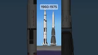 American and russian rockets through the years #spaceflightsimulator #roscosmos #nasa #sfs