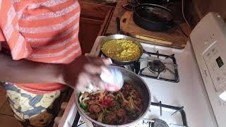 Cookin Smoke Sausage and Gravy with Mama Jones!!!