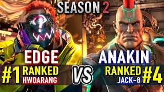 T8  EDGE (#1 Ranked Hwoarang) vs ANAKIN (#4 Ranked Jack-8)  Tekken 8 High Level Gameplay