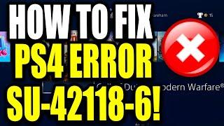 How To Fix PS4 Error SU-42118-6 "Issue updating system software" PS4 Error Code Easy Fix!