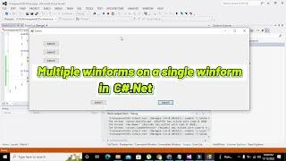 create multiple winforms on c#.net winform | more than one winforms/GUIs on one winform of c#