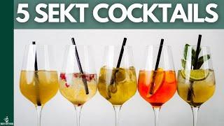 5 Sekt Cocktails die JEDER mag!  (Schnell + Einfach)