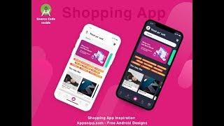 Android Shopping App design With dark mode