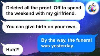 【Apple】My cheating husband was away on a trip with his girlfriend when my water broke!