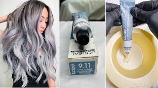 Loreal 9.11 Cool Cover Colour / Deep Ash colour  केसै करे with Prilightning / Rohit Haircut Tutorial