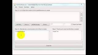 How to Create Multiple Files From Text File List Software