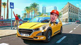 Moje NOWA PRACA jako KIEROWCA TAKSÓWKI!  Taxi Life Simulator