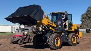 LiuGong 835H Wheel Loader in action