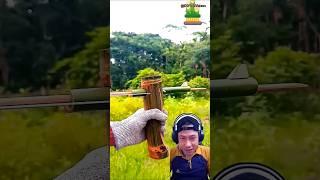 Green Bamboo Shot #diytip #shorts #bamboocraft #yt