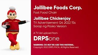 Jollibee Chickenjoy TV Ad Q4 2022 15s (Philippines, Sarap ng Pasko Version)