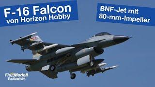 F-16 Falcon BNF mit 80 mm Impeller von Horizon Hobby – zum Testbericht aus FlugModell 10+11/2022