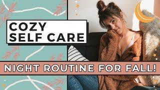 Cozy Fall Self Care Night Routine