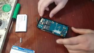 How to disassemble the phone Philips Xenium X5500