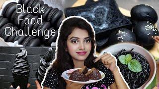 I Ate Only Black Food For 24 Hours Challenge  || S Roy's Lifestyle|| Sumi