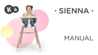 Kinderkraft SIENNA 2-in-1 high chair How to video | Tutorial