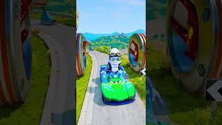 Skibidi Toilets & Unique Cars VS HUGE Bollard Ironman Trap in BeamNG.drive #2