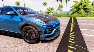 Spike Strip High Speed Crashes #74 – BeamNG Drive | CrashBoomPunk