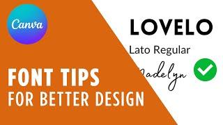Font Tips & Tricks For Better Canva Designs