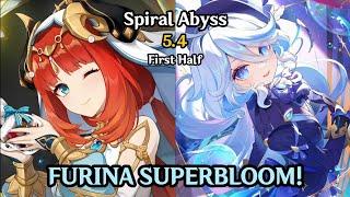 HYDRO ARCHON BLOOM! C0 NILOU FURINA SUPERBLOOM WITH NAHIDA! | SPIRAL ABYSS 12 | GENSHIN IMPACT 5.4