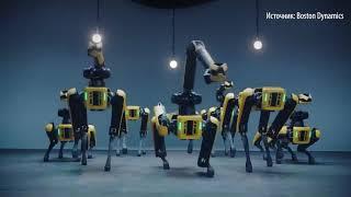 Роботы-собаки Boston Dynamics танцуют под музыку