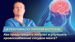 Почему возникает ИНСУЛЬТ? Кровоснабжение сосудов головного мозга. Цереброваскулярная болезнь