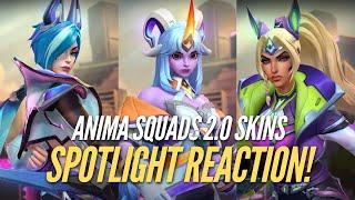 Reacting To The New Anima Squad Skins Spotlight Reaction! | Wild Rift