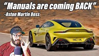 Aston Martin boss says WE NEED MANUALS!!