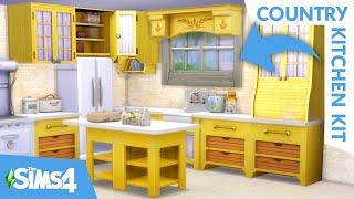 NEW KITCHEN PACK // The Sims 4 Country Kitchen Kit Build/Buy Overview