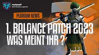 1. Balance Patch 2023 - Ob man sie jetzt verwenden kann? [Raid Shadow Legends]