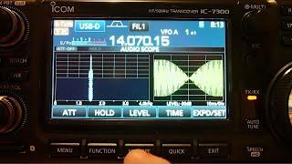 Icom 7300 Fine Tuning PSK31 Clean Signal How To