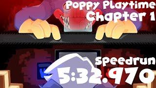 Finally Saved HALF A SECOND!! | Poppy Playtime Chapter 1 Speedrun 5:32.970