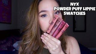 NYX - POWDER PUFF LIPPIE (SWATCHES)