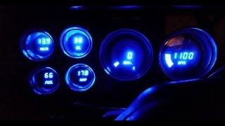 73-87 Chevy-GMC C10 Intellitronix Digital Gauge Cluster Blue Install Part 2