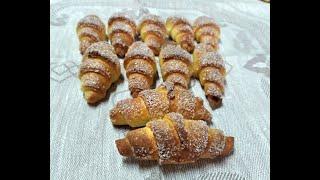 ТВОРОЖНЫЕ РОГАЛИКИ ИЗ ДЕТСТВА/Curd croissants/Kazeaj kornaj bulkoj/Kroasanët me gjizë