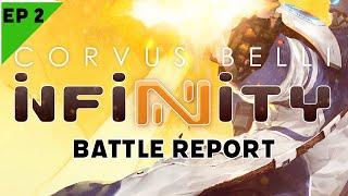 Another Taste of Infinity! JSA vs Baukunin Nomads Infinity Battle Report Ep 2