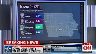 CNN's 2020 Iowa Caucus Coverage - 9:10pm to 1:30am [No Commercials]