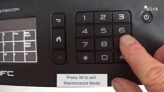 Brother MFC printers - Fuser Unit Reset instructions