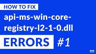 api-ms-win-core-registry-l2-1-0.dll Missing Error on Windows | 2020 | Fix #1