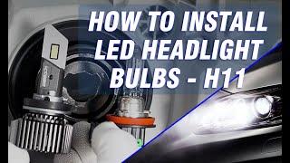 How to install led headlight bulbs - H11/H8/H9/H16/9005/9006/9012/880/881  - Novsight Auto Lighting