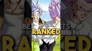 Ranking The Official 10 BEST OUTFITS In Dragon Ball #shorts