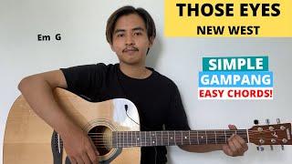 EASY GUITAR CHORDS (Those Eyes - New West) (Guitar Tutorial) Simple!