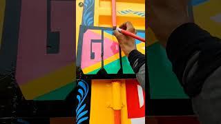 truck painting ️ GURJAR ️ name logo on truck #art #trending #gurjar #painting