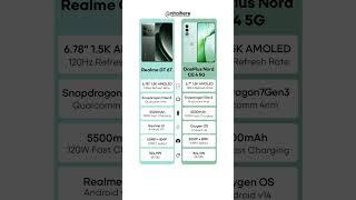 Realme GT 6T VS OnePlus Nord CE4 5G Full Comparison #youtubeshorts #youtube #ytshorts #viral #yt