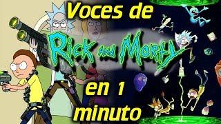 Voces de RICK Y MORTY en 1 minuto| #15